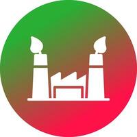 Ecological Factory Creative Icon Design vector