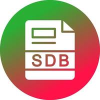 sdb creativo icono diseño vector