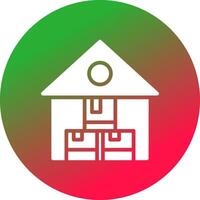 Warehouse Creative Icon Design vector