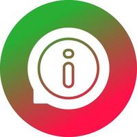 Glyph Gradient Circle Design vector