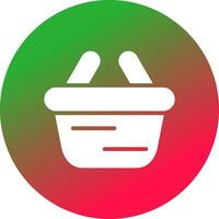 Glyph Gradient Circle Design vector