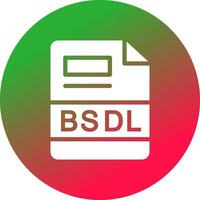 BSDL Creative Icon Design vector