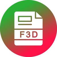 F3D Creative Icon Design vector