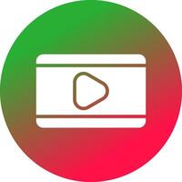 Video Play Creative Icon Design vector