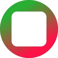 Glyph Gradient Circle Design vector