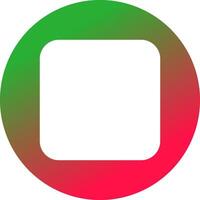 Glyph Gradient Circle Design vector