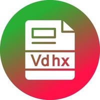 Vdhx Creative Icon Design vector