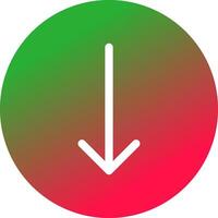 Down Arrow Creative Icon Design vector
