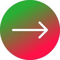 Right Arrow Creative Icon Design vector