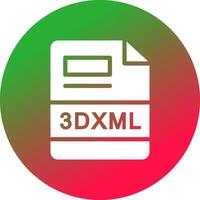 3DXML Creative Icon Design vector