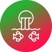 River Fishing Creative Icon Design vector