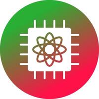Glyph Gradient Circle Design vector