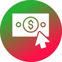 diseño de icono creativo de pago por clic vector