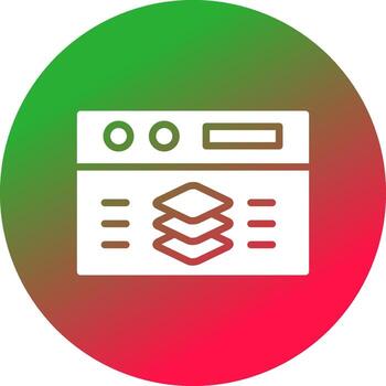 Full Stack Developer Creative Icon Design vector