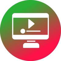 Video Player Creative Icon Design vector