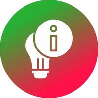 Light Info Creative Icon Design vector