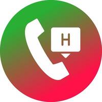 Emergency Call Creative Icon Design vector