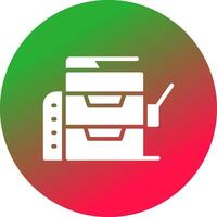 Copy Machine Creative Icon Design vector