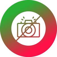 No Camera Creative Icon Design vector