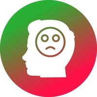 Emotions Sad Creative Icon Design vector