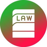 Law Book Creative Icon Design vector