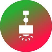 Hanging Lamp Creative Icon Design vector