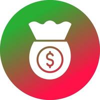 diseño de icono creativo de bolsa de dinero vector