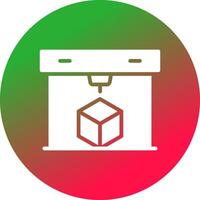 3D Printing Creative Icon Design vector