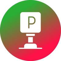 Parking Creative Icon Design vector