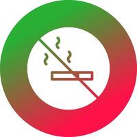 No Smoking Area Creative Icon Design vector