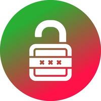 Lock Open Creative Icon Design vector