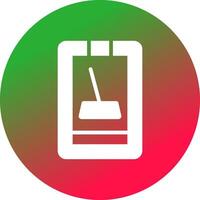 Cleaner Mobile App Creative Icon Design vector