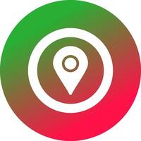 Location Pin Creative Icon Design vector