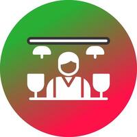 Bar Counter Creative Icon Design vector