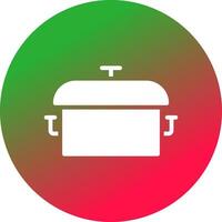 Cooking Pot Creative Icon Design vector