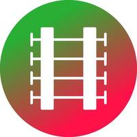 Train Tracks Creative Icon Design vector