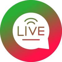 Live Chat Creative Icon Design vector