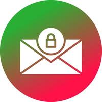 Glyph Gradient Circle Design vector