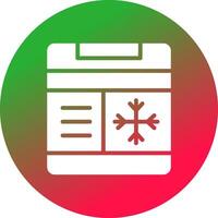 Freezer Creative Icon Design vector