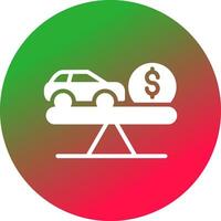 Fair Market Value Creative Icon Design vector