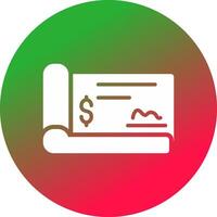 Cheque Creative Icon Design vector