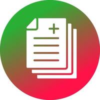 Medical Reports Creative Icon Design vector