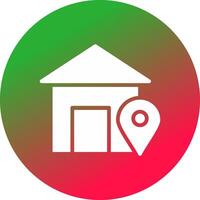 Home Location Creative Icon Design vector