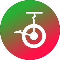 diseño de icono creativo de bicicleta de circo vector