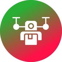 Drone Delivery Creative Icon Design vector