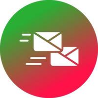 Mass Mailing Creative Icon Design vector