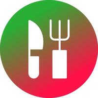 Fork and Knife Creative Icon Design vector