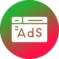 Advertising Creative Icon Design vector