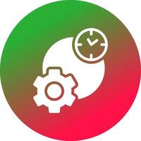 trabajo hora creativo icono diseño vector