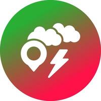 Storm Location Creative Icon Design vector